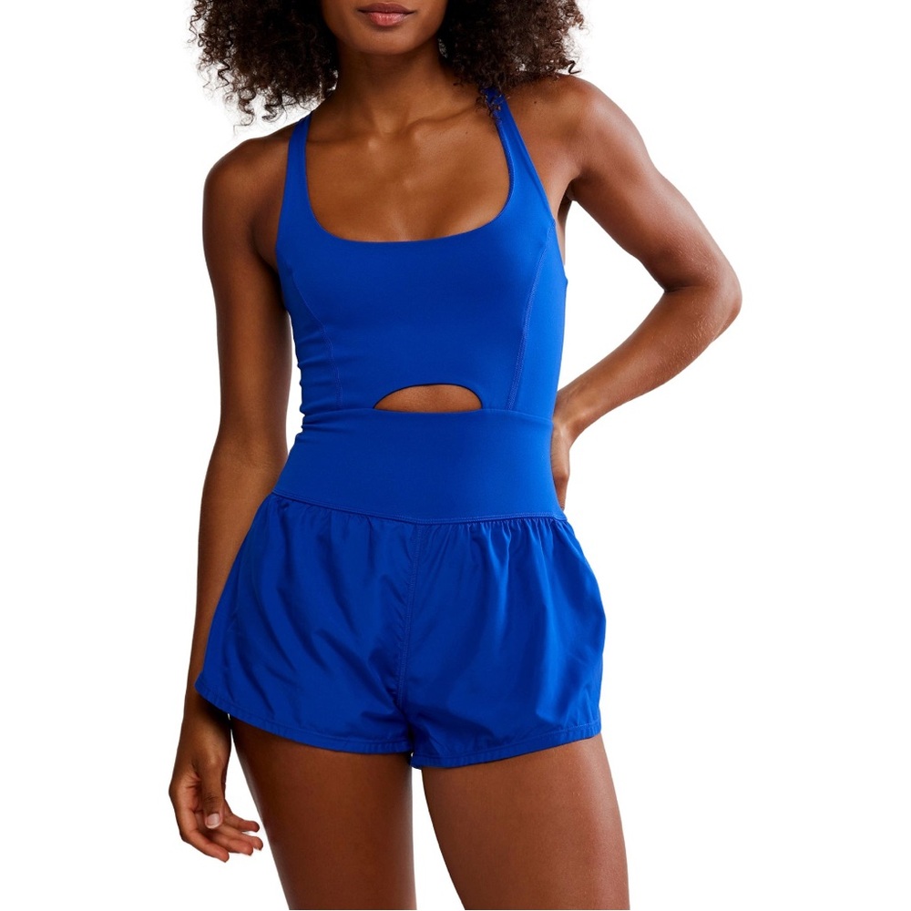 NWT FP Movement Righteous Runsie Electric Shock Blue Medium